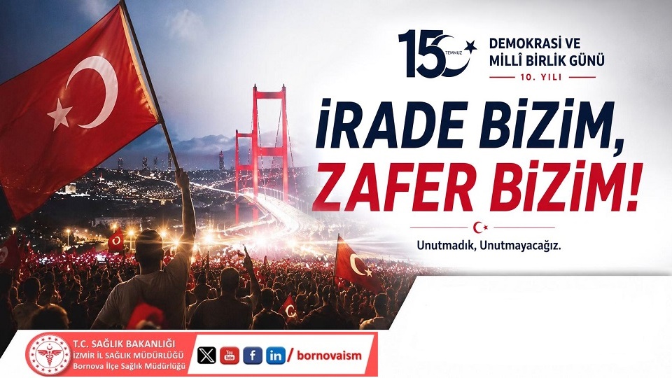 15 Temmuz Demokrasi ve Milli Birlik Günü Kutlu Olsun.