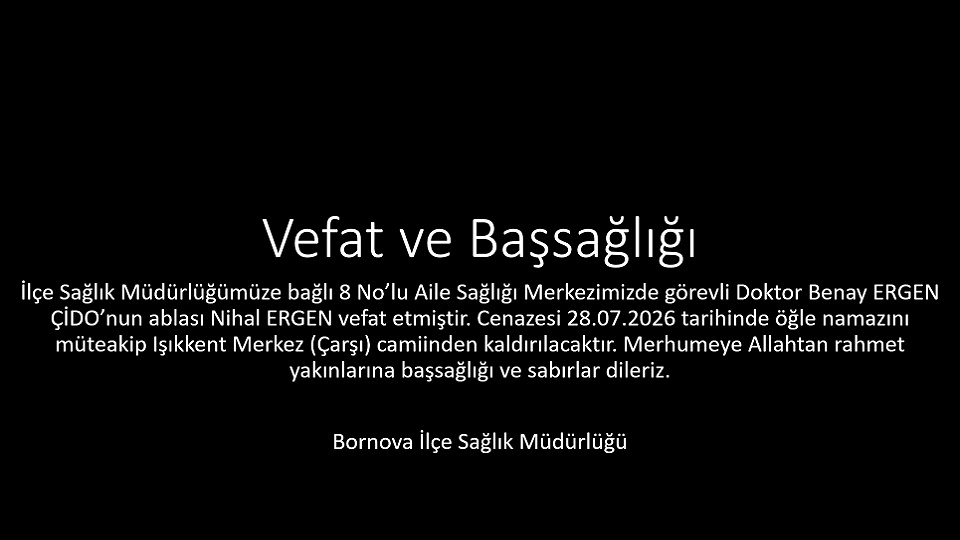 Vefat ve Başsağlığı